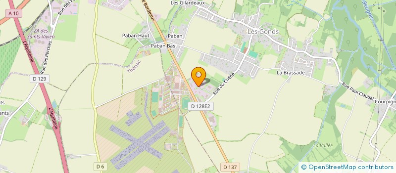 localisation de l'entreprise EURL VERGER  LES GONDS