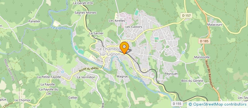 localisation de l'entreprise EURL VERMONT HAUTE LOIRE  LE CHAMBON-SUR-LIGNON