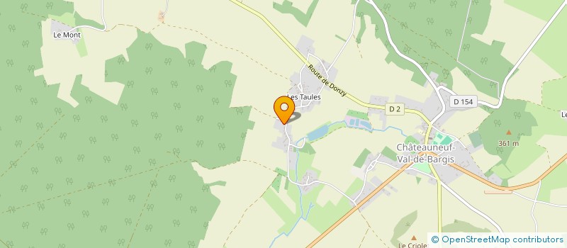 localisation de l'entreprise EURL VERNON à CHATEAUNEUF-VAL-DE-BARGIS