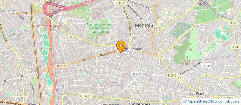 localisation de l'entreprise EURL VERPEL  MONTREUIL