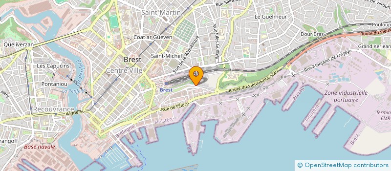 localisation de l'entreprise EURL VERTIGE à BREST