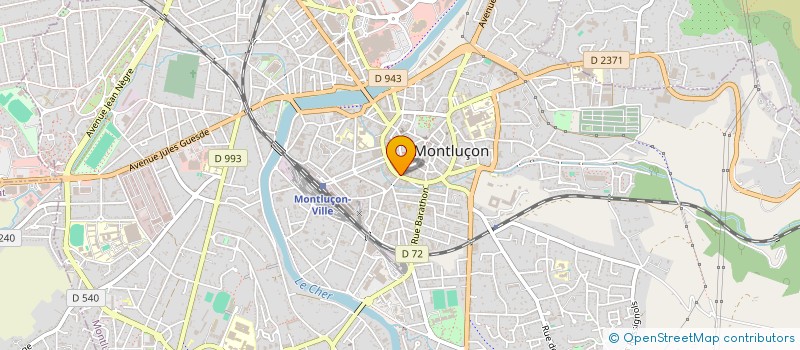 localisation de l'entreprise EURL VH IMMOBILIER à MONTLUCON