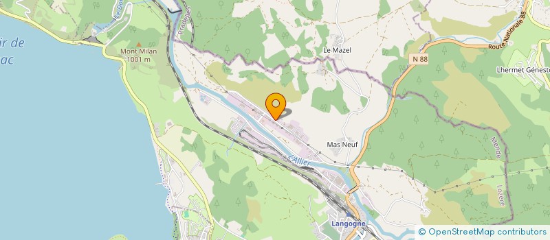 localisation de l'entreprise EURL VIALA à LANGOGNE