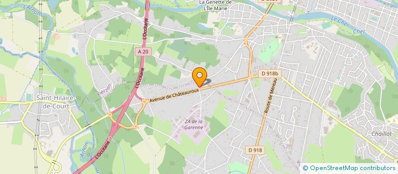 localisation de l'entreprise EURL VIERZON CENTRE AUTO B.D.A.  MEREAU