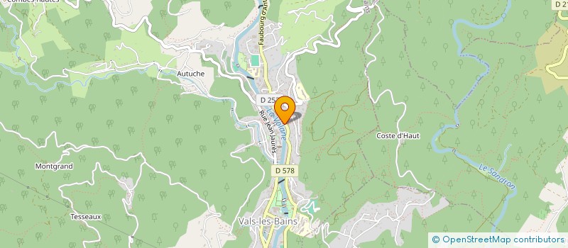 localisation de l'entreprise EURL VILLA DES PALMIERS à VALS-LES-BAINS