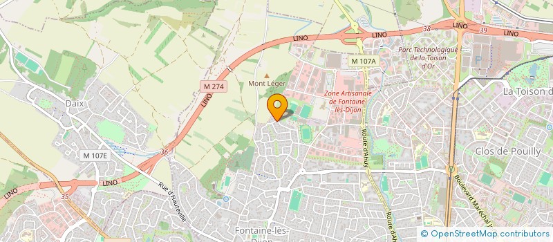 localisation de l'entreprise EURL VINCENT RENAUD  FONTAINE-LES-DIJON