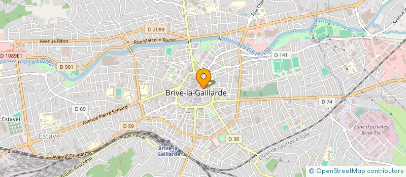 localisation de l'entreprise EURL VINS JEAN DUBECH JANOUEIX à BRIVE-LA-GAILLARDE