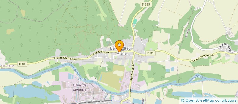 localisation de l'entreprise EURL VION  BERNEUIL-SUR-AISNE