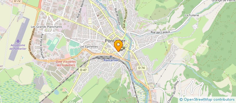 localisation de l'entreprise EURL VIRGINIE BOICHUT à PONTARLIER