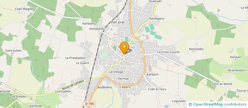 localisation de l'entreprise EURL VIRGINIE CHOIMET  PLUVIGNER