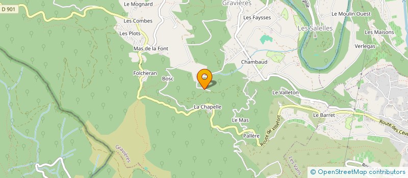 localisation de l'entreprise EURL VOYNNET  GRAVIERES