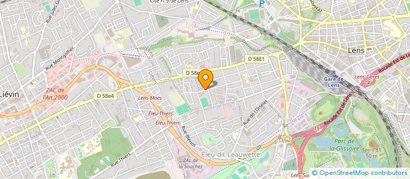 localisation de l'entreprise EURL VP PECHE COM à LENS