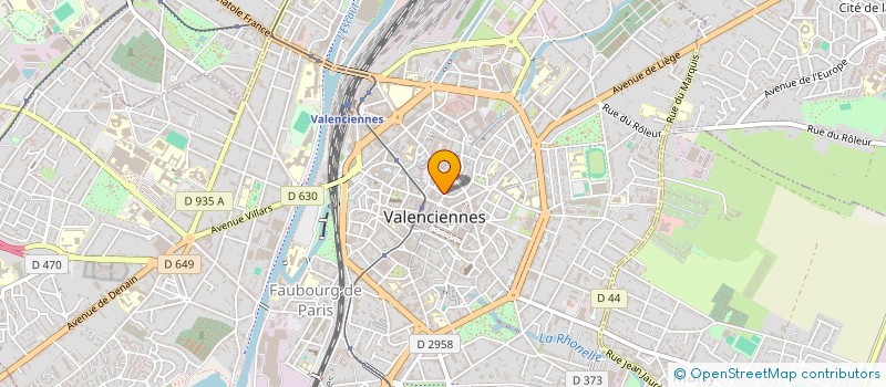 localisation de l'entreprise EURL WAROCQUIER OPTIQUE à VALENCIENNES