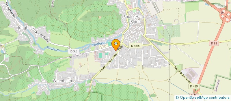 localisation de l'entreprise EURL WEINZAEPFEL à SOULTZ-HAUT-RHIN