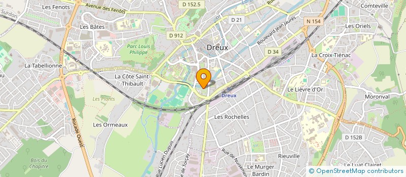 localisation de l'entreprise EURL XAVIER INGRAND à DREUX