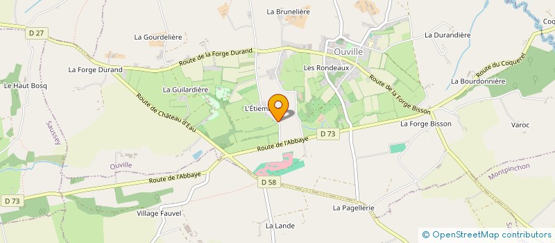 localisation de l'entreprise EURL XAVIER LAIR  OUVILLE