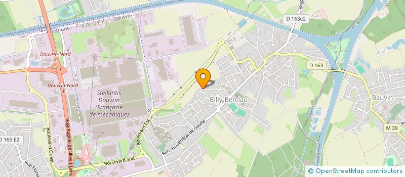 localisation de l'entreprise EURL XTS ORGANISATION  BILLY-BERCLAU