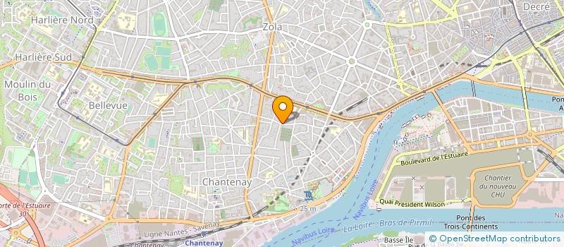 localisation de l'entreprise EURL XYLO LOGIS à NANTES