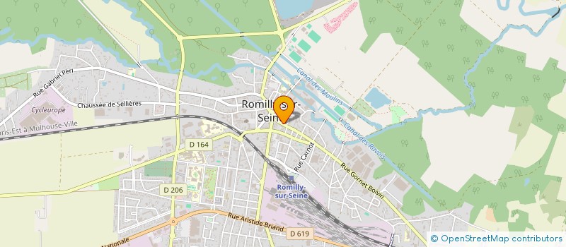 localisation de l'entreprise EURL YADI PRESTATIONS à ROMILLY-SUR-SEINE
