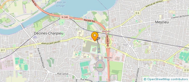 localisation de l'entreprise EURL YAN à DECINES-CHARPIEU