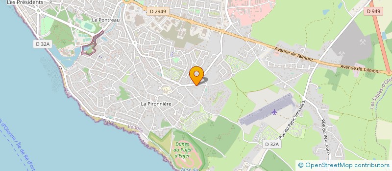 localisation de l'entreprise EURL YANN GRESEAU à LES SABLES D'OLONNE