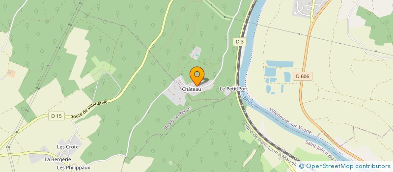 localisation de l'entreprise EURL YANNICK PAYSAGISTE à VILLENEUVE-SUR-YONNE