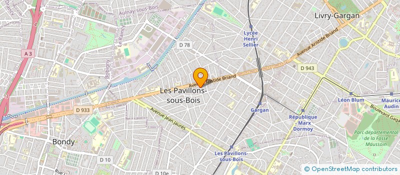 localisation de l'entreprise EURL YD STYLE  LES PAVILLONS-SOUS-BOIS