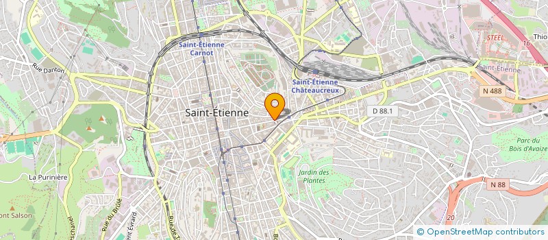 localisation de l'entreprise EURL YUAN & LIN  SAINT-ETIENNE