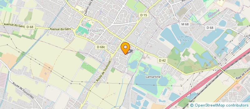 localisation de l'entreprise EURL YVES ROUGIER  FROUZINS