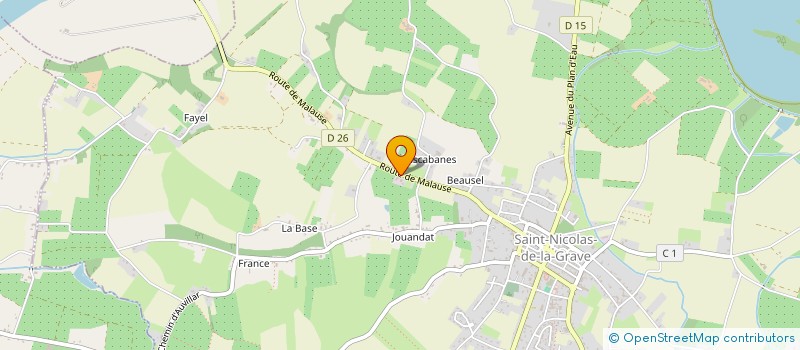 localisation de l'entreprise EURL YVES VIGNOLLES à SAINT-NICOLAS-DE-LA-GRAVE