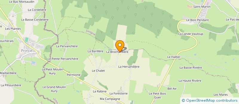 localisation de l'entreprise EURL ZINGUERIE MAYENNAISE  LA CROIXILLE