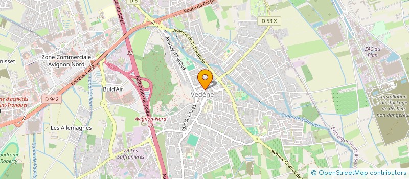 localisation de l'entreprise EURLMARE BIKE à VEDENE