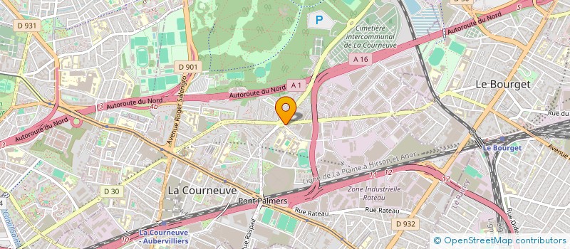 localisation de l'entreprise EURO 2.2 à LA COURNEUVE