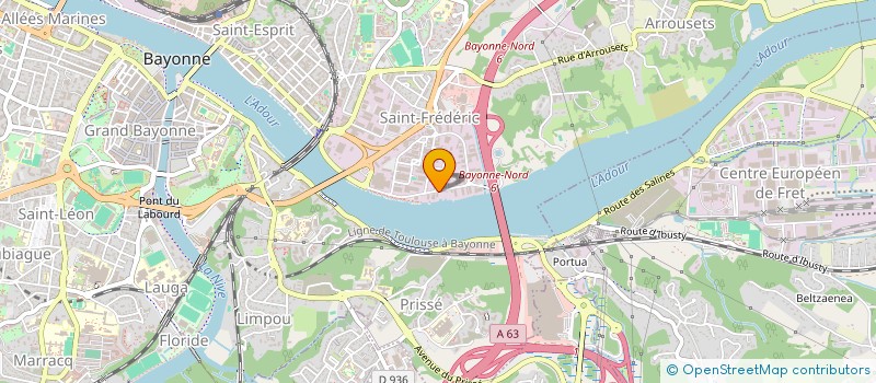 localisation de l'entreprise EURO 3D PRINT à BAYONNE