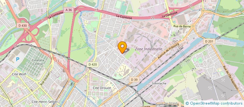 localisation de l'entreprise EURO ADHESIFS WEZET à ILLZACH