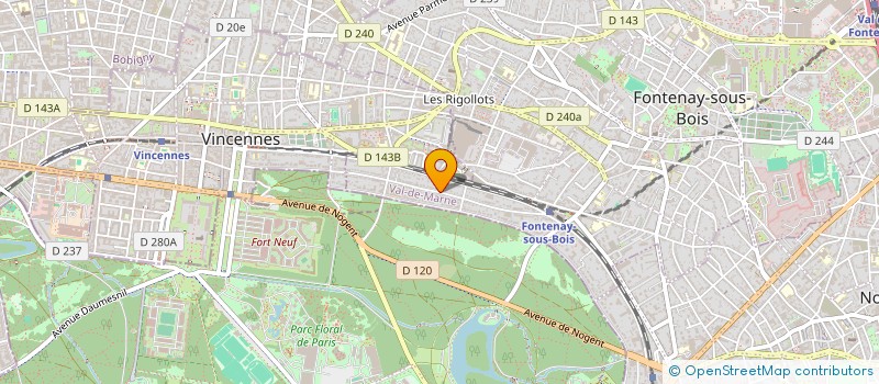 localisation de l'entreprise EURO ADVISORY à FONTENAY-SOUS-BOIS