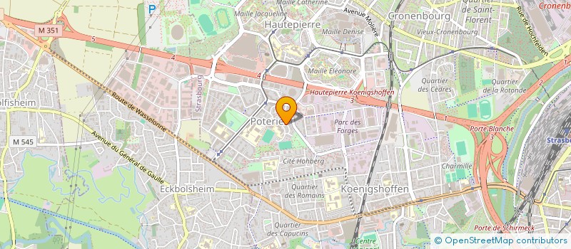 localisation de l'entreprise EURO-AFRIK TRADING à STRASBOURG