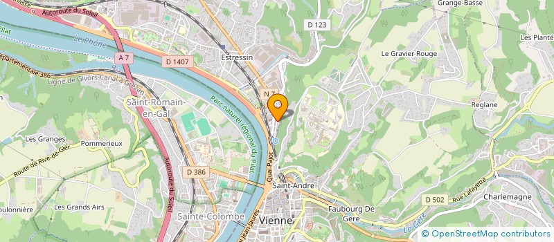 localisation de l'entreprise EURO-AGD à VIENNE