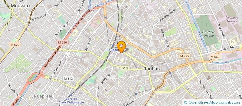 localisation de l'entreprise EURO-ALARME VIDEO SURVEILLANCE à ROUBAIX