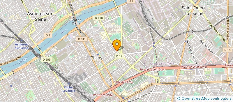 localisation de l'entreprise EURO ALIMENTAIRE à CLICHY