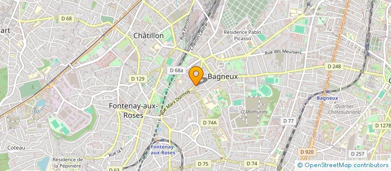 localisation de l'entreprise EURO AMERICAIN FRIPE à BAGNEUX