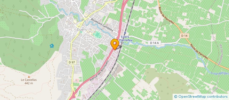 localisation de l'entreprise EURO-AMR  CUERS