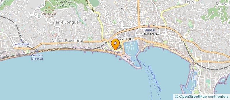 localisation de l'entreprise EURO APTITUDES à CANNES