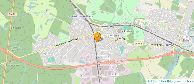 localisation de l'entreprise EURO ASSURANCES à GRETZ-ARMAINVILLIERS