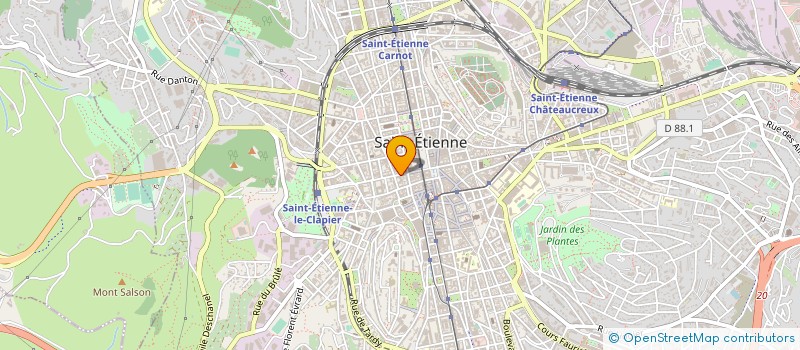 localisation de l'entreprise EURO ATHENA à SAINT-ETIENNE