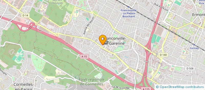 localisation de l'entreprise EURO AUTOS à FRANCONVILLE