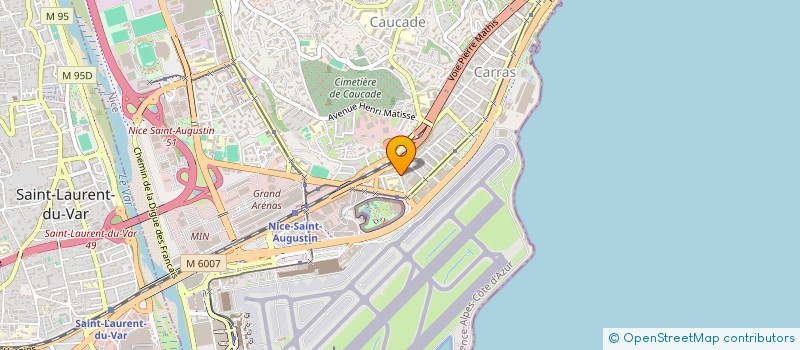 localisation de l'entreprise EURO AZUR CONSTRUCTION B.T.P à NICE