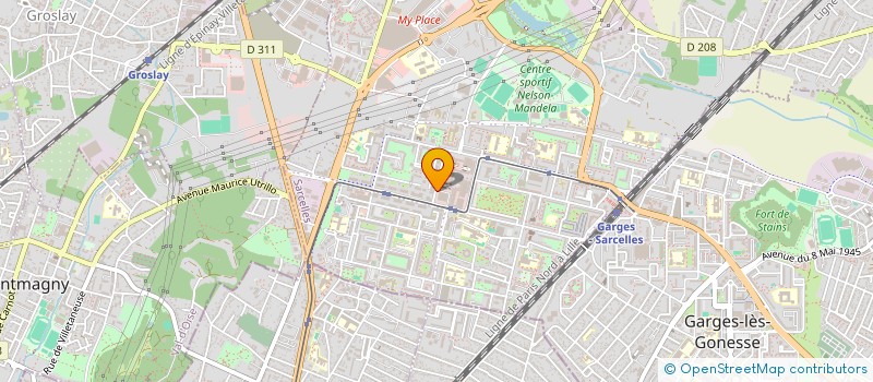 localisation de l'entreprise EURO BASE à SARCELLES