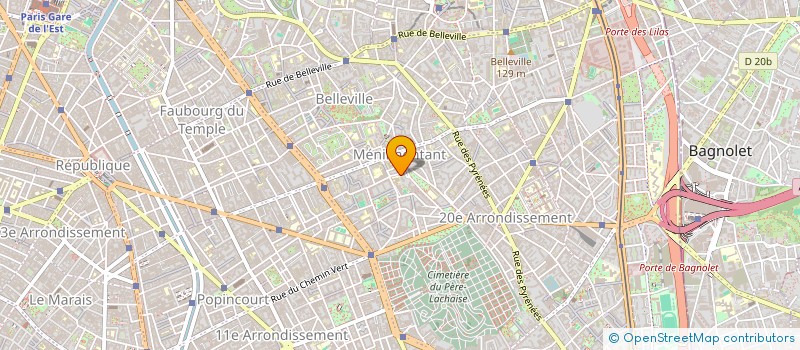 localisation de l'entreprise EURO BAT à PARIS