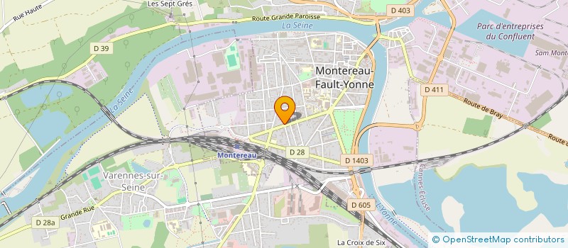 localisation de l'entreprise EURO BAT  MONTEREAU-FAULT-YONNE